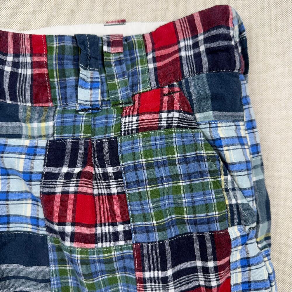 American Eagle Patchwork Plaid Mini Skirt Cotton … - image 7